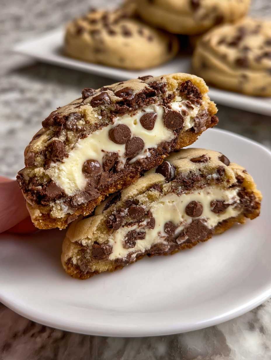 Cheesecake Stuffed Chocolate Chip Cookies