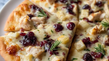 Cranberry Chicken & Brie Pizza
