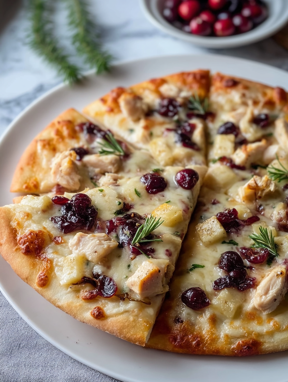 Cranberry Chicken & Brie Pizza