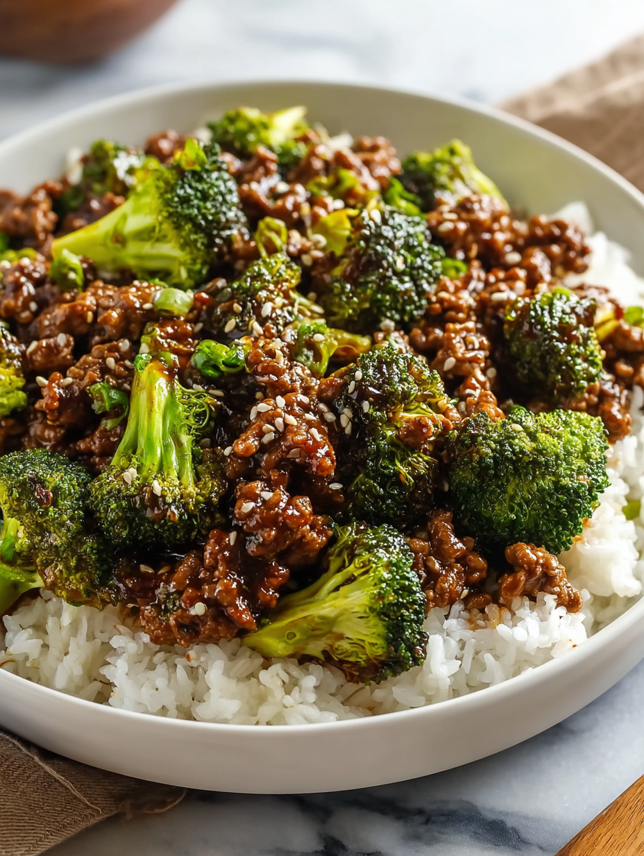 Quick & Easy Honey Garlic Ground Beef and Broccoli Stir-Fry