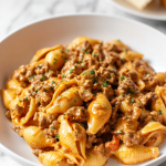 Creamy Beef and Shells