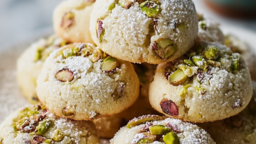 Pistachio Wedding Cookies
