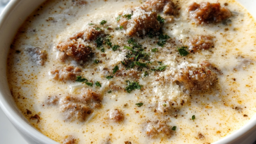 Sausage Parmesan Cream Cheese Soup