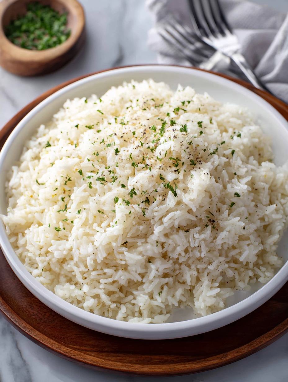 Creamy Parmesan Garlic Butter Rice