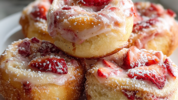 Strawberry Donut Rolls