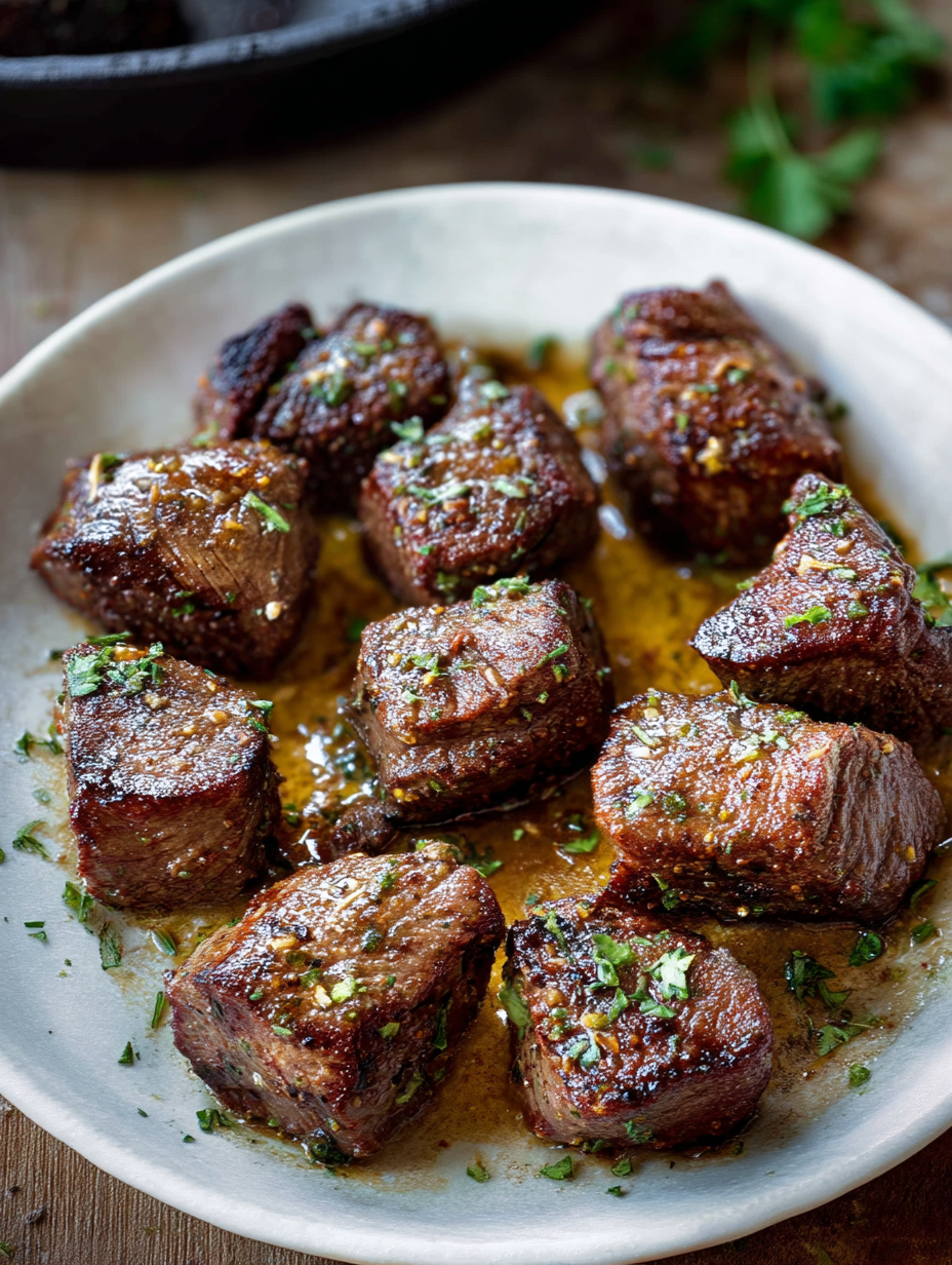 Cowboy Butter Steak Bites